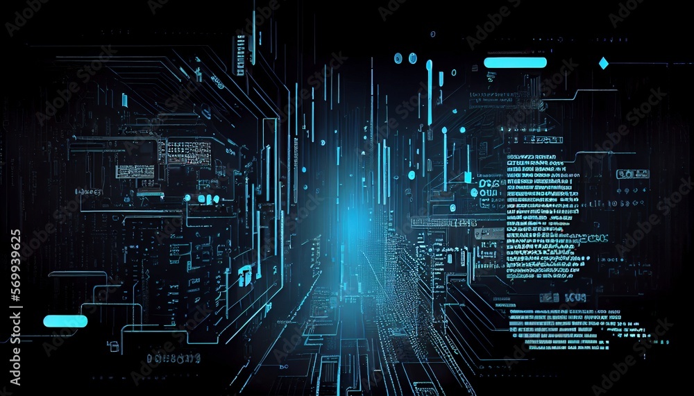 AI tech business forward big data, cybersecurity, global reach, networking communications, digital graph 3d render. AI tech business forward big data, cybersecurity, global reach, networking communications, digital graph 3d render.