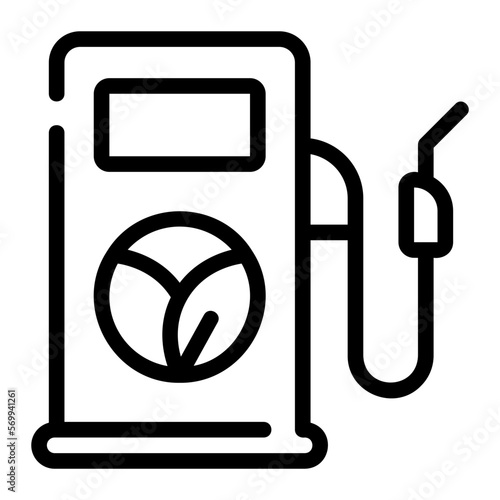 biofuel line icon
