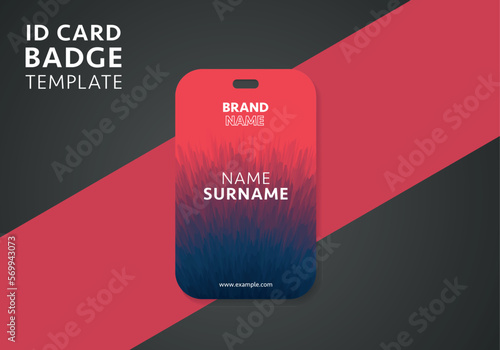 Modern and clean business id card template. professional id card design template