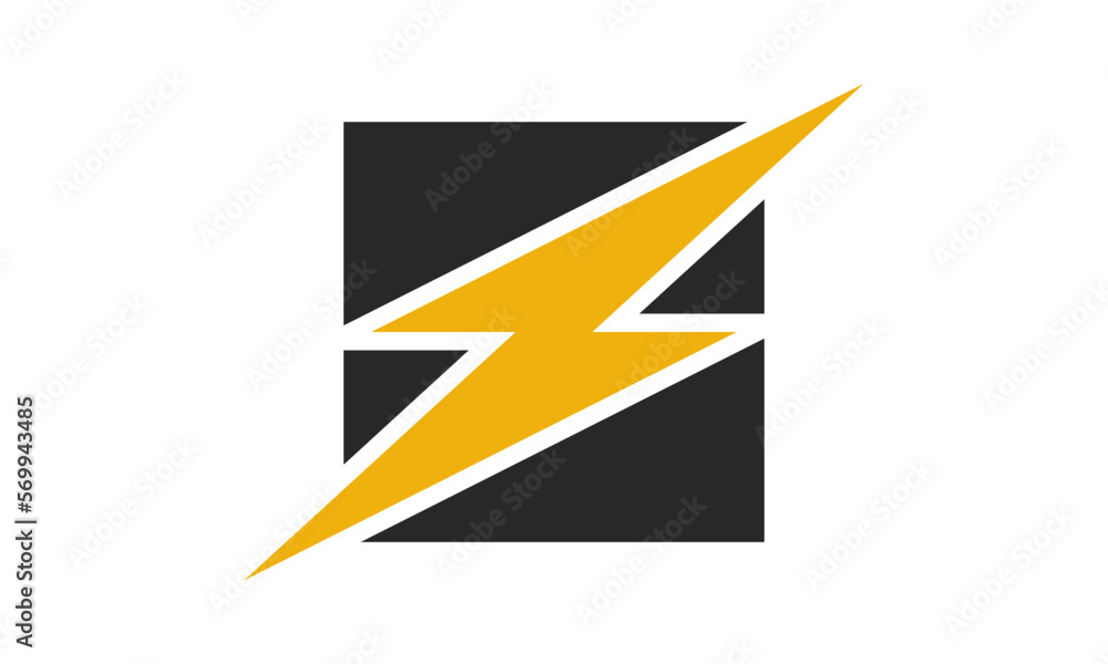 Electric logo design template Electric logo design template