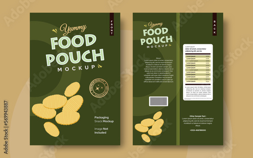 Food Pouch Design Food Package Design Potato chips package design, foil bags with an illustration. Chip's packaging ideas, Fries Pouch Packaging Design