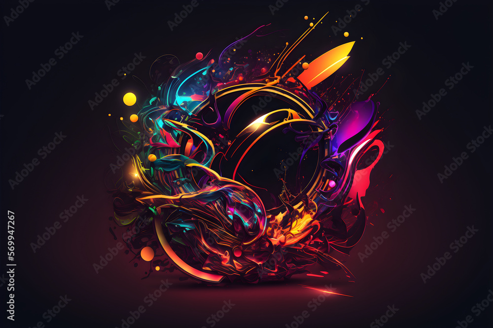 Abstract Colored Shape Background Abstract Colored Shape Background