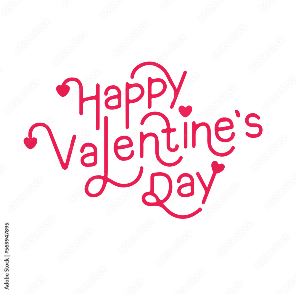 Happy Valentines Day Vector illustration stock illustration