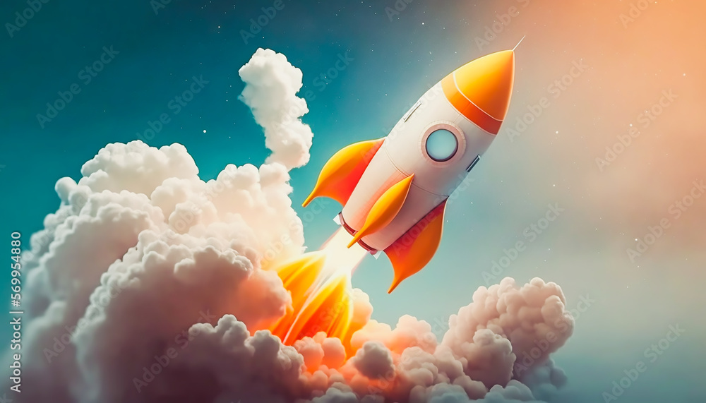 rocket start up, Starting up idea Landing page screen, generative ai rocket start up, Starting up idea Landing page screen, generative ai