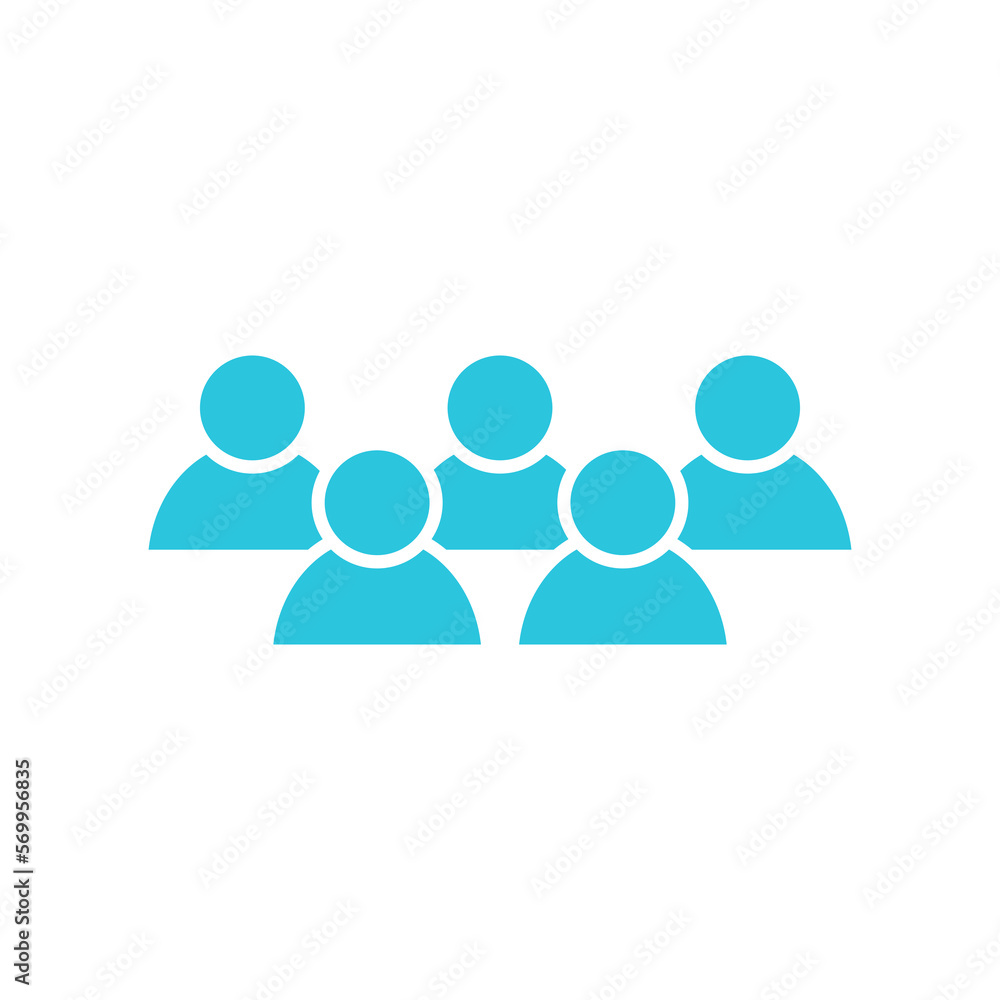Group of people, five, Users icon, avatar, people white background Group of people, five, Users icon, avatar, people white background