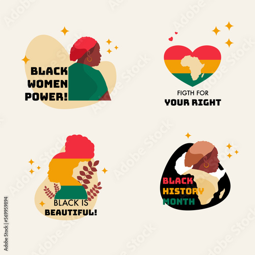 Sticker pack black history month