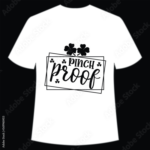 Pinch proof, St. Patrick's Day Shirt Print Template, Lucky Charms, Irish, everyone has a little luck Typography Design