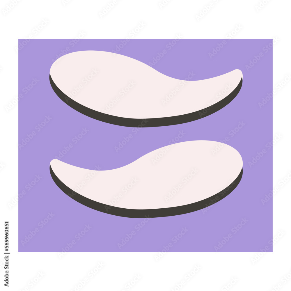 Eye patches. Simple flat vector illustration, icon Eye patches. Simple flat vector illustration, icon