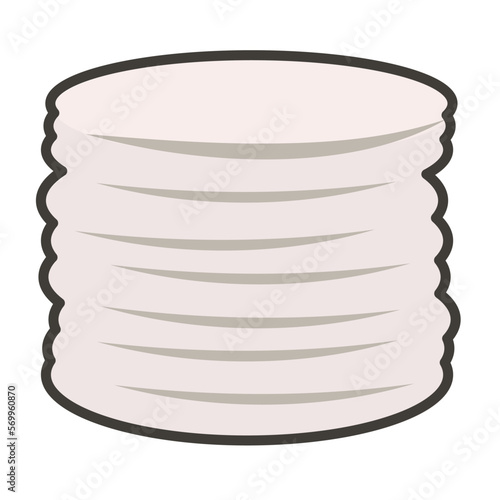 cotton pads vector isolated mockup. Makeup soft discs in plastic package, face hygiene and nursing