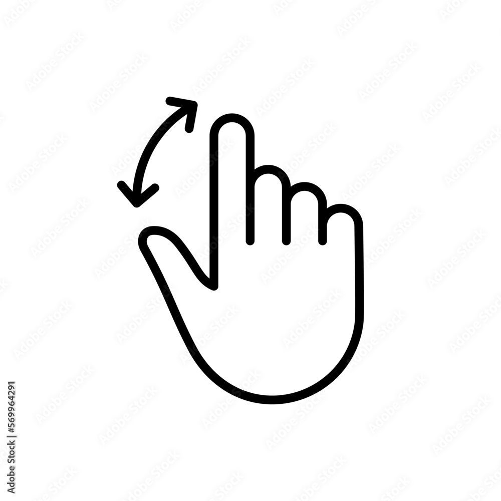 Hand Finger Swipe and Drag Up and Down Line Icon. Pinch Screen, Rotate on Screen Linear Pictogram. Gesture Slide Down and Up Outline Icon. Editable Stroke. Isolated Vector Illustration Hand Finger Swipe and Drag Up and Down Line Icon. Pinch Screen, Rotate on Screen Linear Pictogram. Gesture Slide Down and Up Outline Icon. Editable Stroke. Isolated Vector Illustration