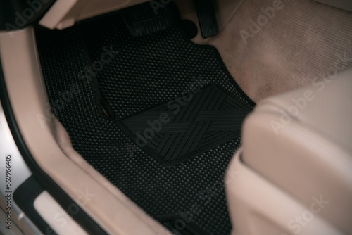 eva floor mats car mats close up macro graphite gray Fototapet