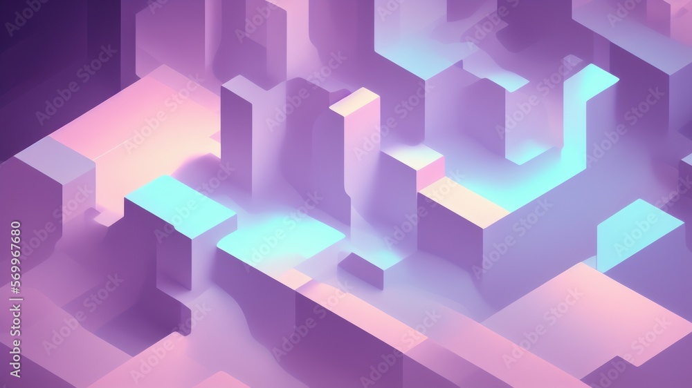 abstract background with cubes - generative ai illustration abstract background with cubes - generative ai illustration