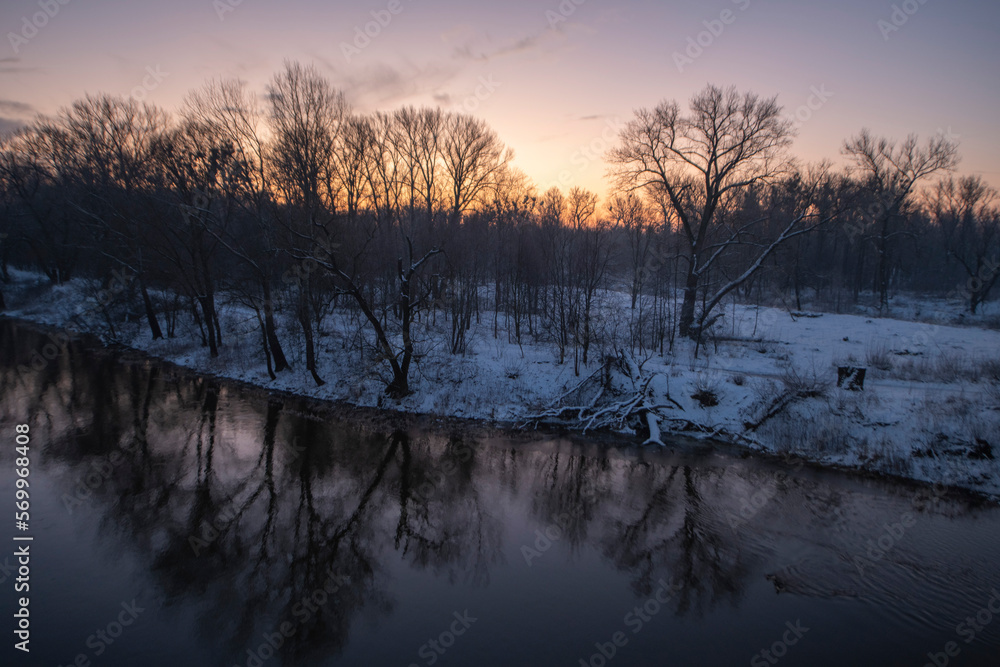 Fototapeta premium woda, sundown, jezior, niebo, krajobraz,