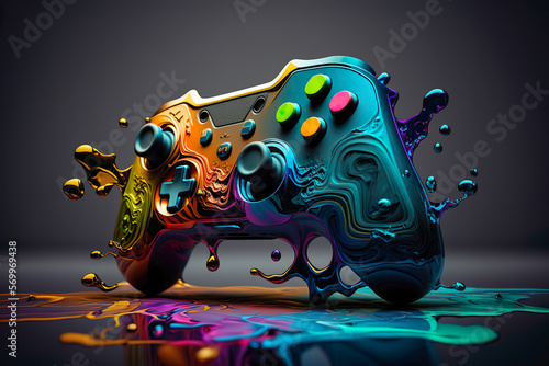 Neon Gaming Gamepad