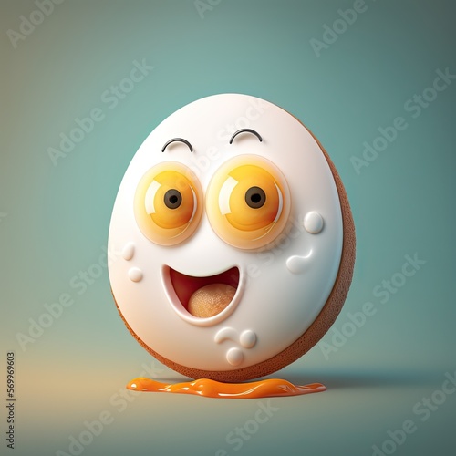 Cute Cartoon Egg Character ...