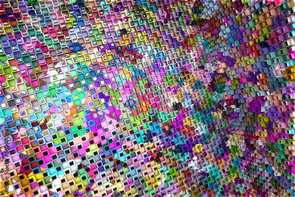 3D ILLUSTRATION RENDERING. ABSTRACT BACKGROUND SQUARE PATTERN DIMENSION OBJECT TRENDY COLORFUL GEOMETRY DISTORTED EFFECT GRAPHIC TEXTURE. PERSPECTIVE SCIENCE TECHNOLOGY PRESENTATION RANDOM DESIGN. 3D ILLUSTRATION RENDERING. ABSTRACT BACKGROUND SQUARE PATTERN DIMENSION OBJECT TRENDY COLORFUL GEOMETRY DISTORTED EFFECT GRAPHIC TEXTURE. PERSPECTIVE SCIENCE TECHNOLOGY PRESENTATION RANDOM DESIGN.