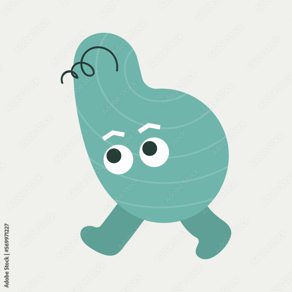 Fototapeta premium Cartoon character, abstract personage, mascot design, funny avatar, cute icon