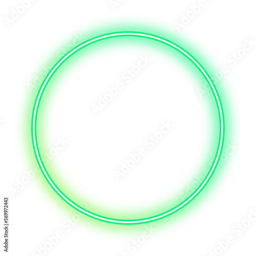 Breen neon circle frame