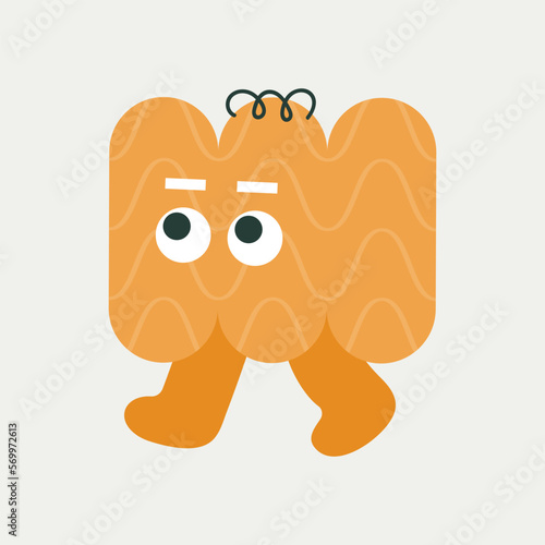 Cartoon character, abstract personage, mascot design, funny avatar, cute icon photo