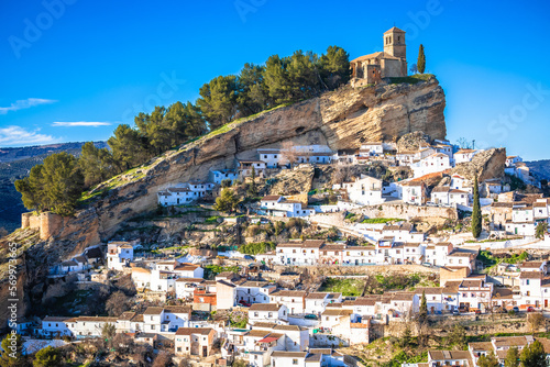 Scenic white village of Montefrio near Granada photo