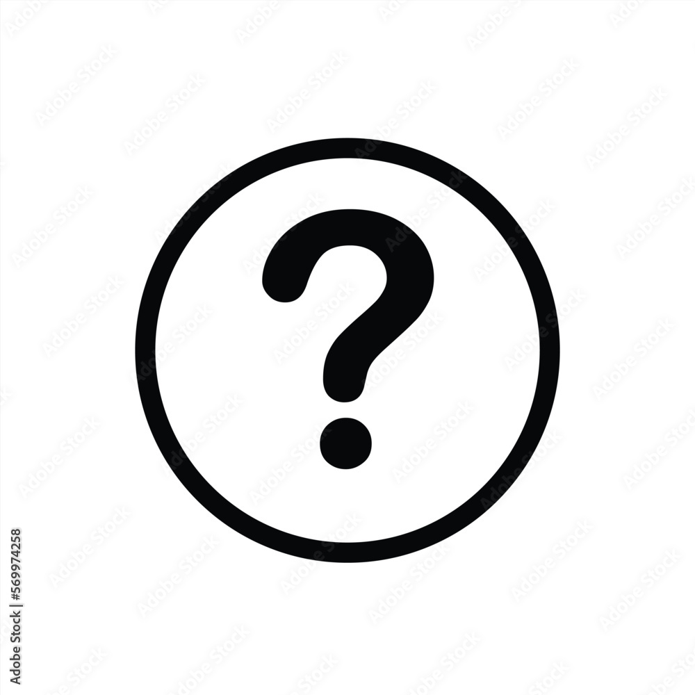 Question mark icon. Question mark icon for apps and websites with