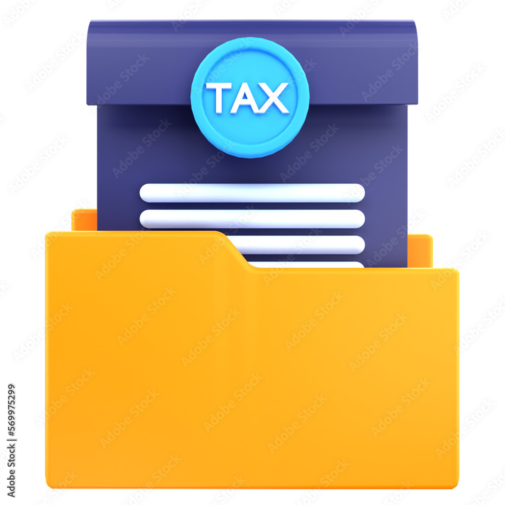 3d render tax service illustration 3d render tax service illustration