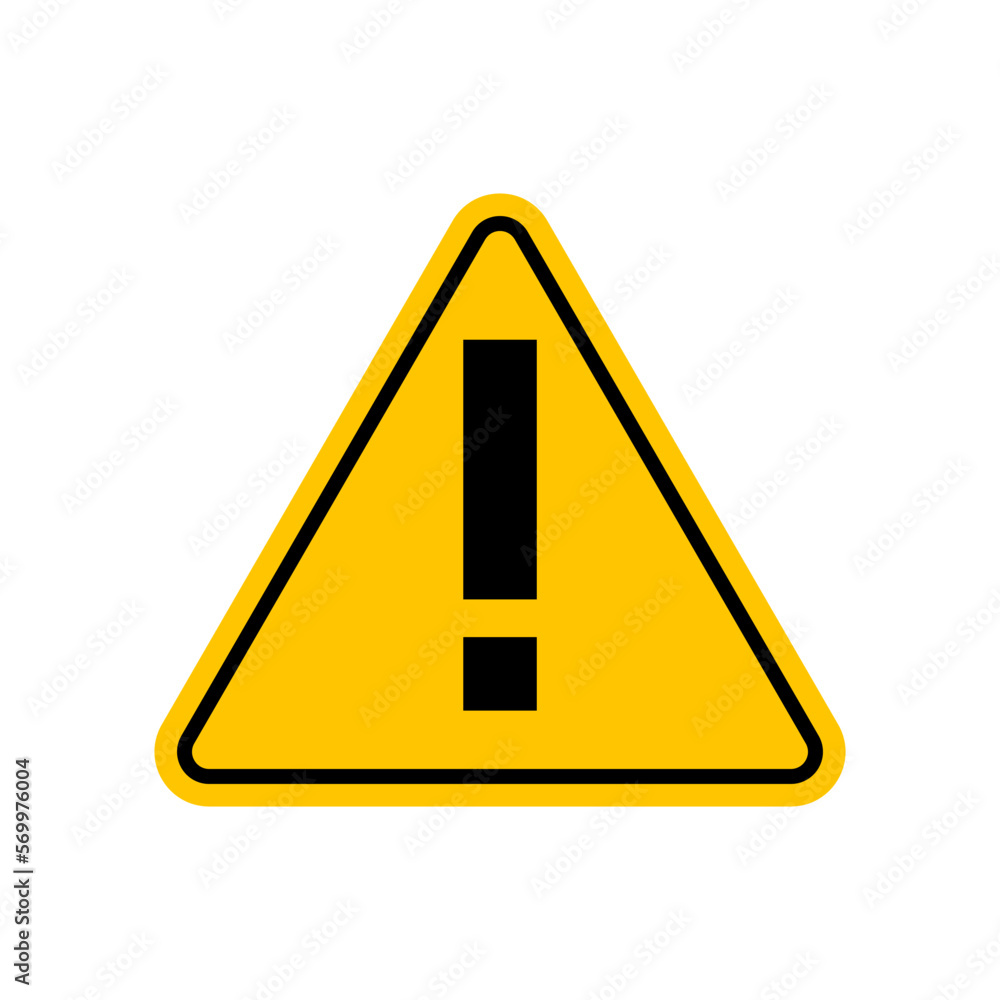 warning sign vector icon in trendy flat design warning sign vector icon in trendy flat design