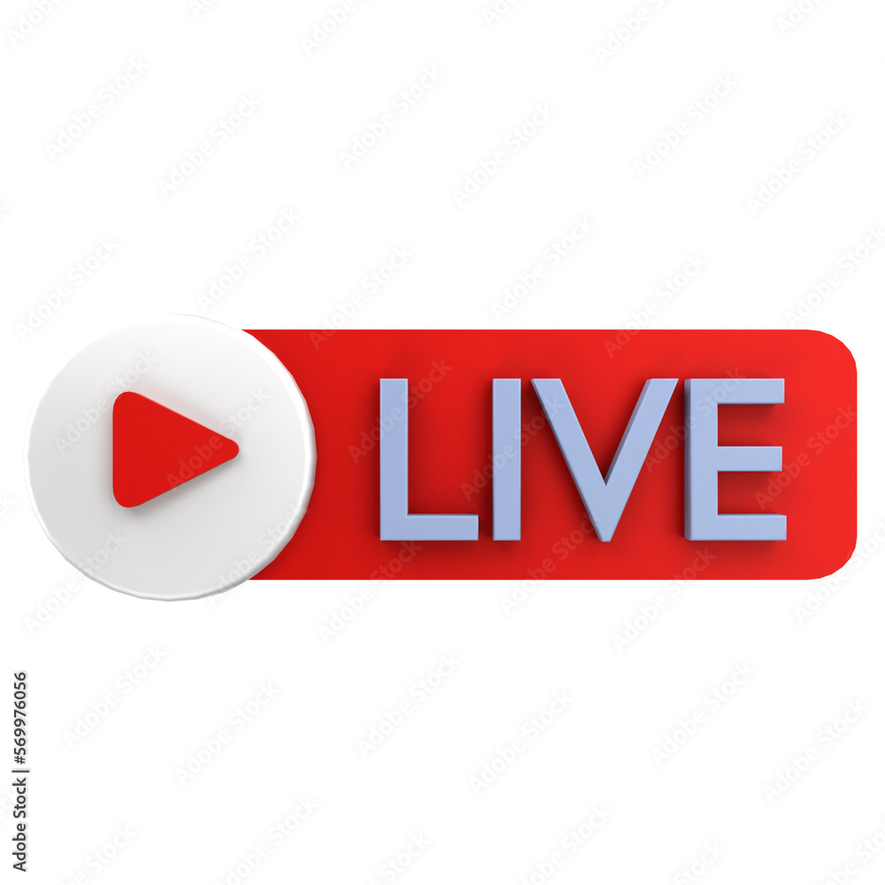3d render live streaming illustration 3d render live streaming illustration