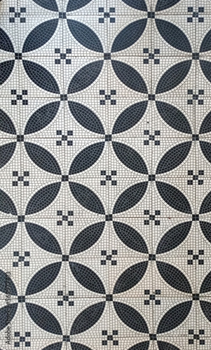 Architectural mosaic detail, abstract background for street, bath and pool.Mosaic floor