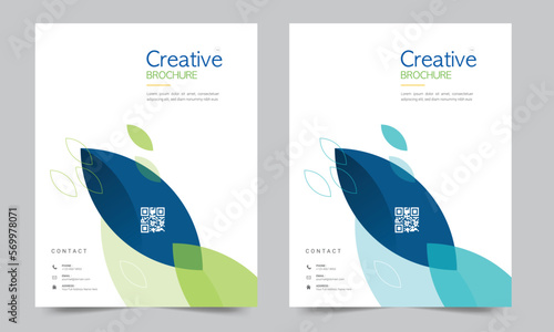 Cover design for annual report and business catalog, magazine, flyer or booklet. Brochure template layout. A4 cover vector EPS-10