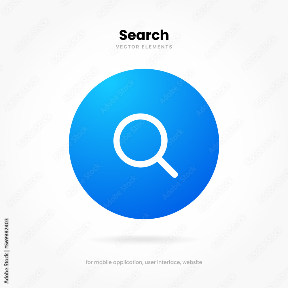 Magnifying or search icon. Rounded search symbol. Research icon for social media, mobile app, website, search engine, UI, operating system. Magnifying or search icon. Rounded search symbol. Research icon for social media, mobile app, website, search engine, UI, operating system.