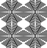 seamless pattern with black and white stripes tattoo art butterfly tribal element textile.