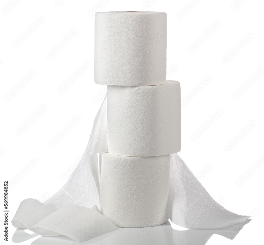Paper towels isolated on a white background. Paper towels isolated on a white background.