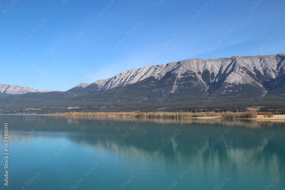 Mountain By Lake Abraham, Nordegg, Alberta