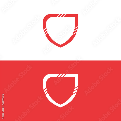 Shield vector logo template design . Shield icon . Shield silhouette Free Download Shield vector logo template design . Shield icon . Shield silhouette - GFXLoad