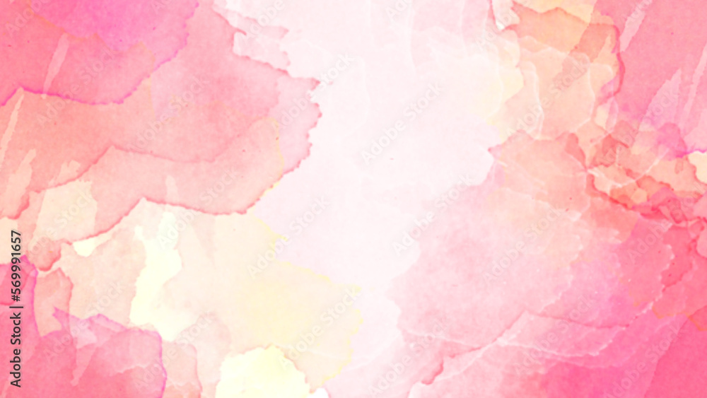 Abstract watercolor brush background for valentines day, digital art ,illustration
