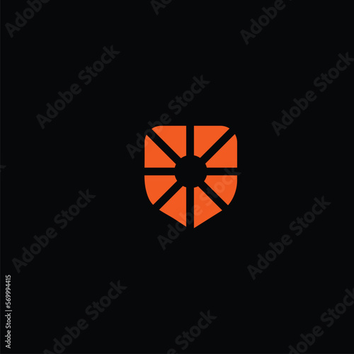 Shield vector logo template design . Shield icon . Shield silhouette 