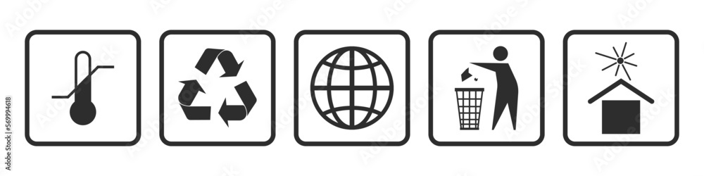 Fragile goods icons, warning signs FRAGILE MARK label, box decals, shipping mark, package mark, fragile label stamp. Packaging icons - stock vector Fragile goods icons, warning signs FRAGILE MARK label, box decals, shipping mark, package mark, fragile label stamp. Packaging icons - stock vector