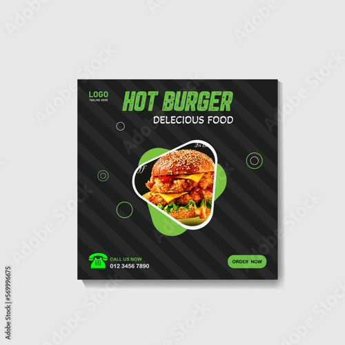 Social media post design template