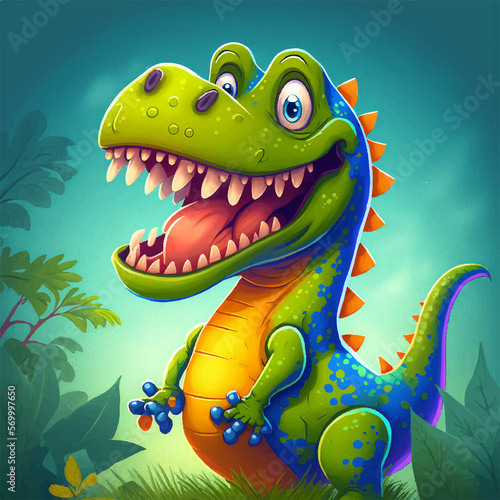 Dinosaur picture for kids © addad