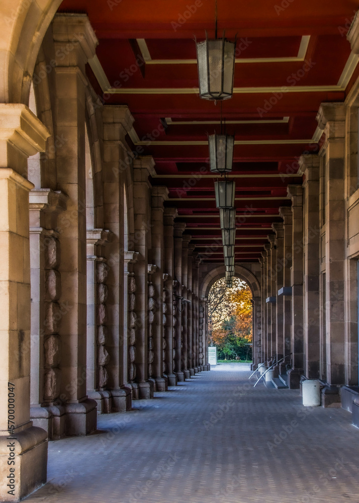 colonnade in the city