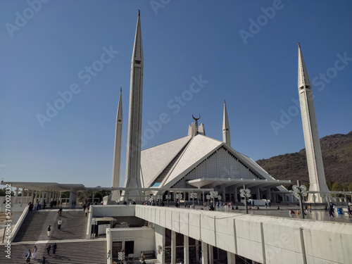 Faisal Mosque Islamabad. Pakistan 7th February  2023. © Asif  +923485897050