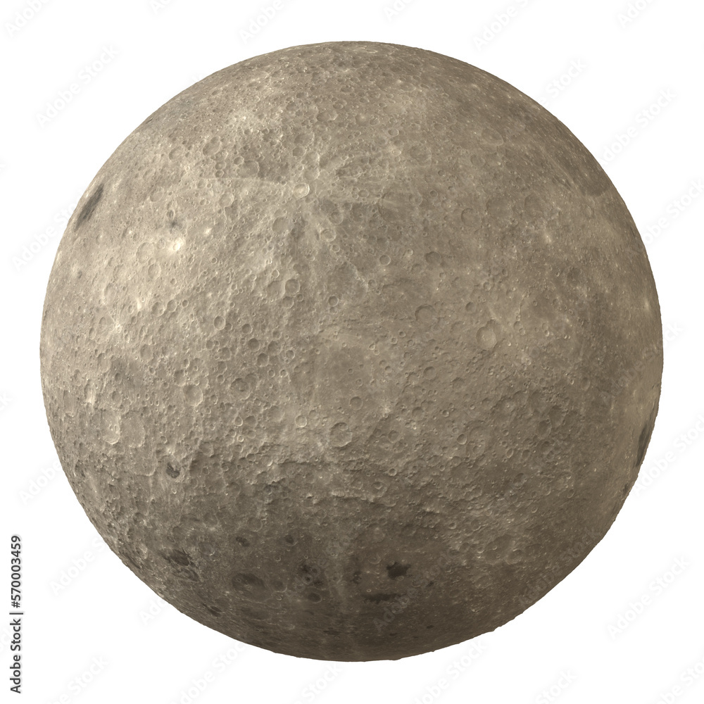 Moon back side isolated transparent background 3d rendering
Moon back side isolated transparent background 3d rendering