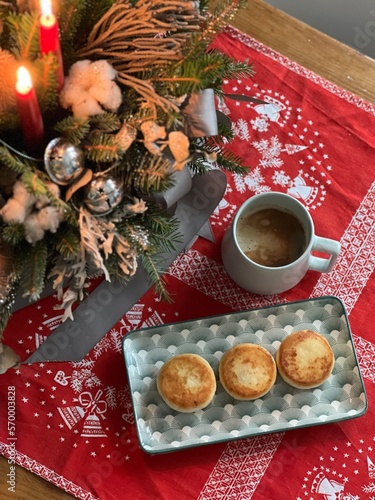 christmas cookies and coffee
