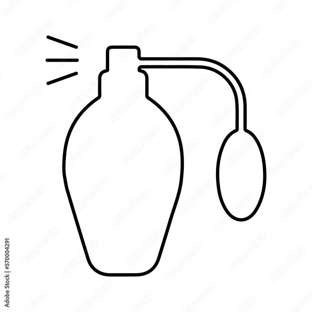 Obraz premium perfume icon on white background, vector illustration.