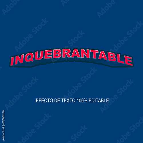 efecto de texto editable