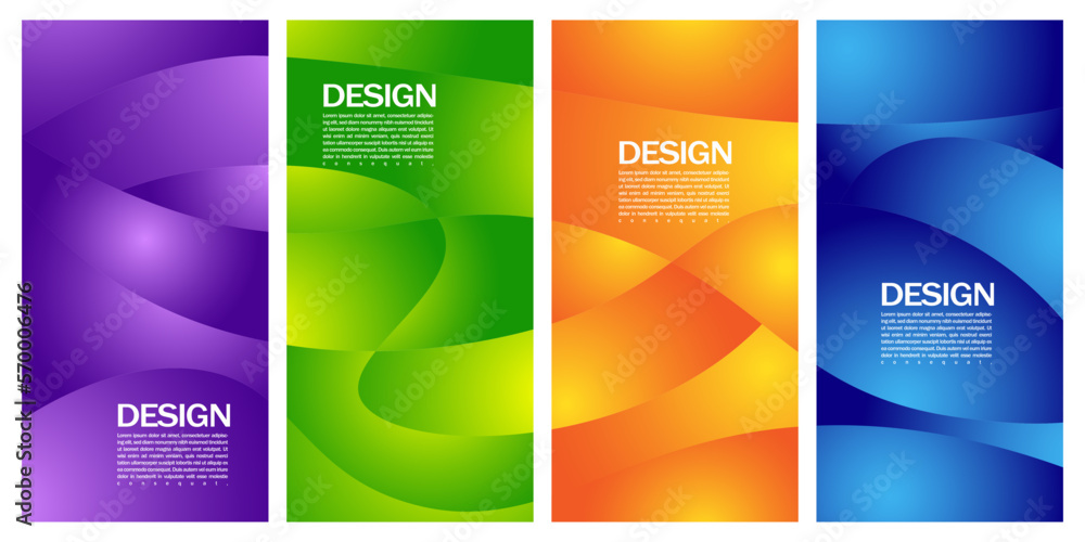 set of banners and brochure