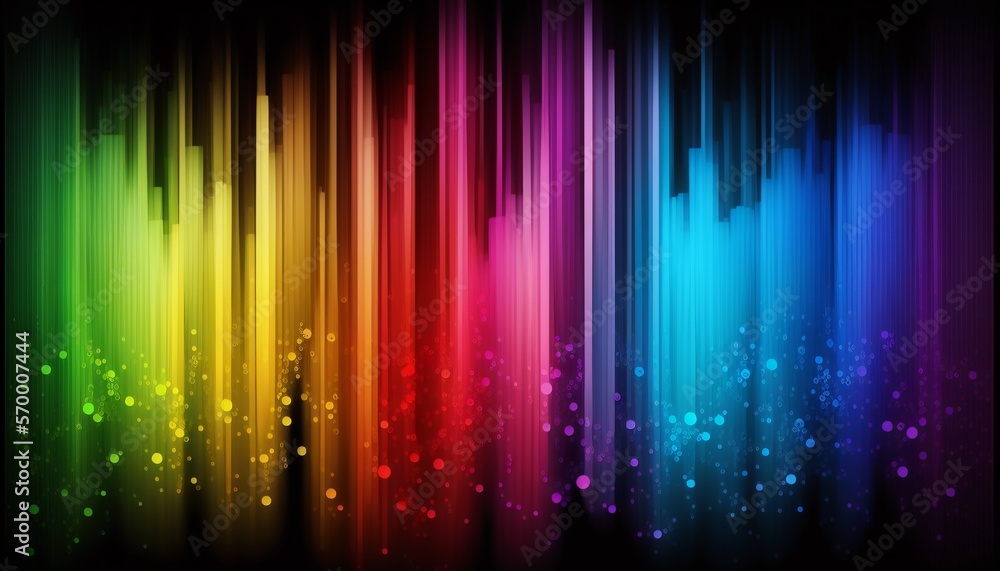 vibrant gradient rainbow colors, splash, drops, sparkles background.