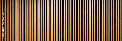 Wooden slats. wood lath line arrange pattern texture banner background