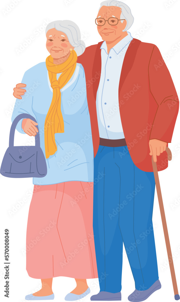 Old man and woman together. Happy senior couple Old man and woman together. Happy senior couple
